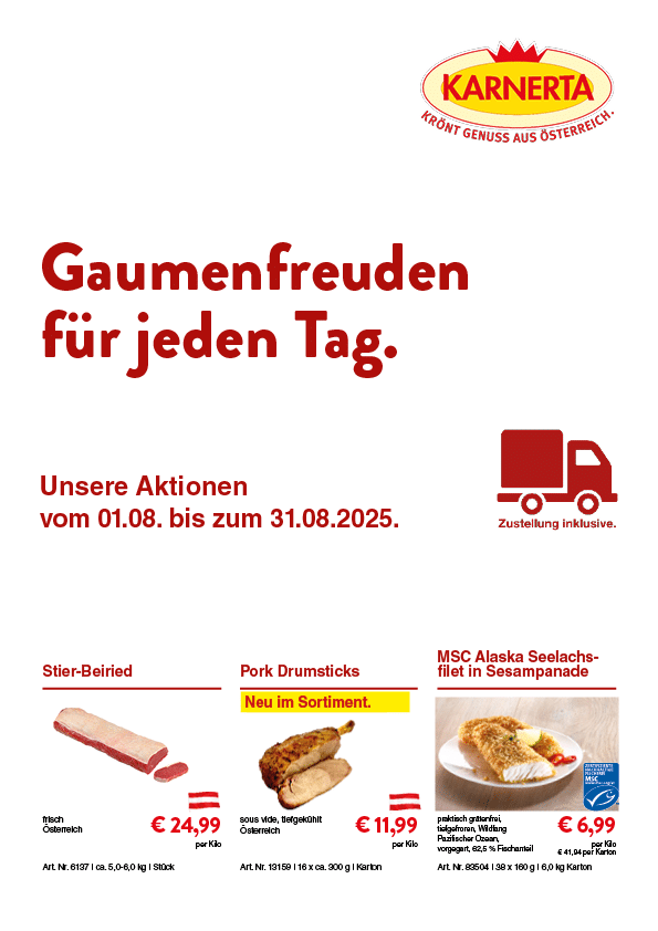 Gastro-Aktion August 2025