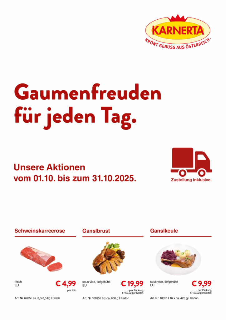 Gastro-Aktion Oktober 2025