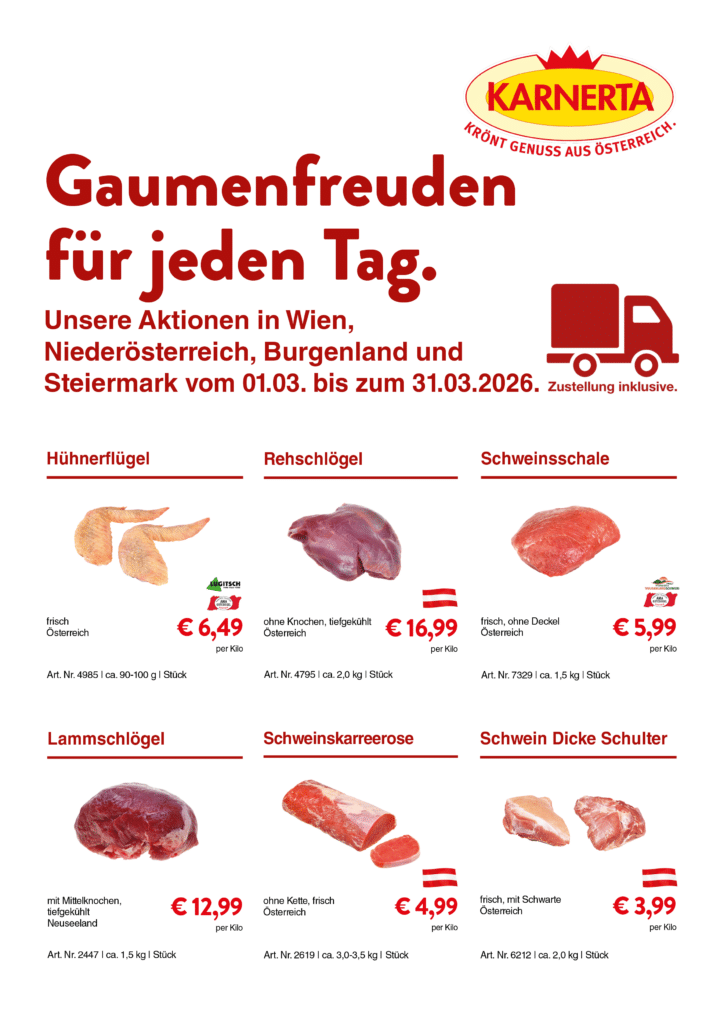 Gastro-Aktion März Wien-Graz