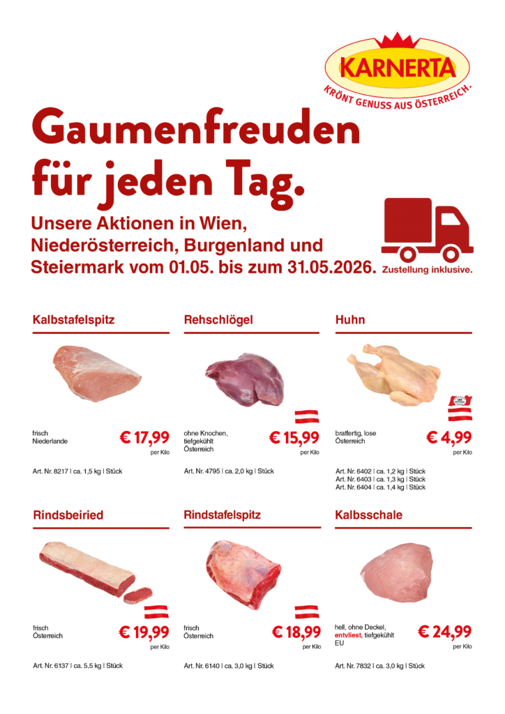 Gastro-Aktion Mai Wien-Graz