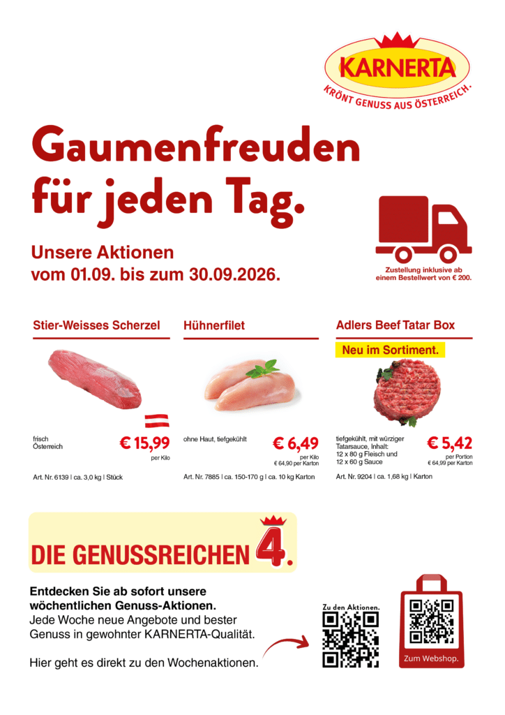 Gastro-Aktion September 2026